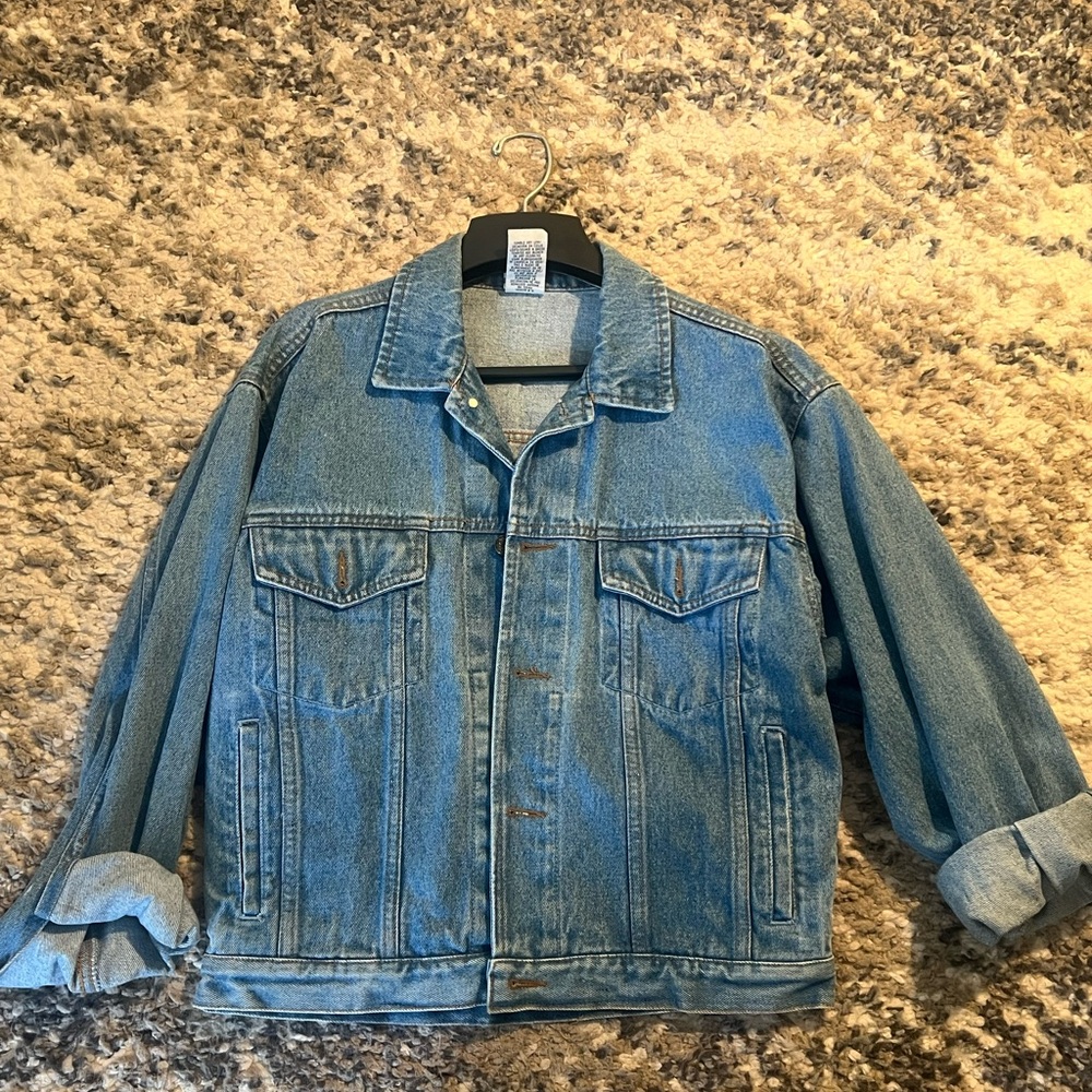 Vintage 90s Looney Tunes Tweety “Get a Grip” Denim Jacket Small